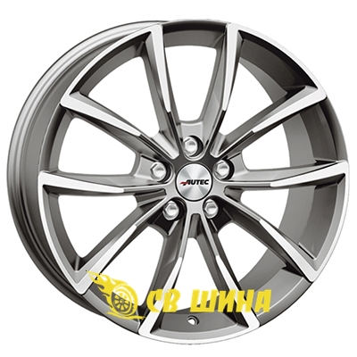 Диски Autec Astana 7x17 5x108 ET50 DIA63,3 (titan silver polished)