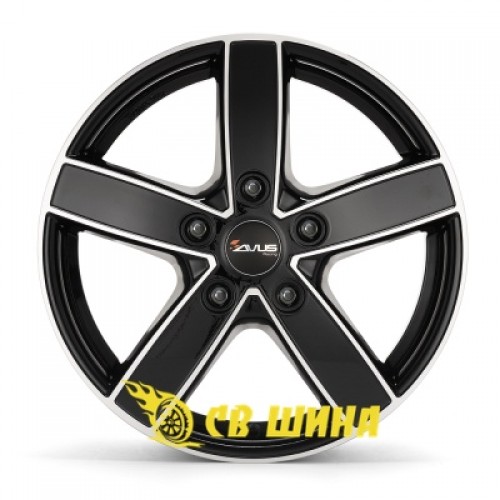Avus AC-V51 7x17 5x108 ET45 DIA65,1 (black polished)