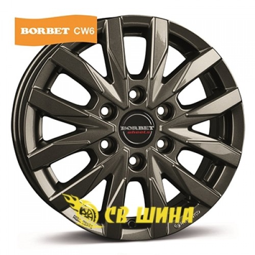 Borbet CW6 7,5x18 6x114,3 ET40 DIA66,1 (matt black polished)