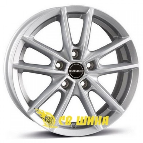 Borbet W 6,5x16 5x108 ET40 DIA72,6 (silver) Borbet W 6,5x16 5x108 ET40 DIA72,6 (silver)