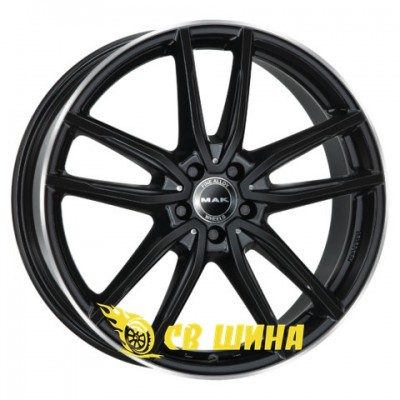 Диски Mak Evo 8x18 5x112 ET33 DIA66,6 (gloss black mirror ring)