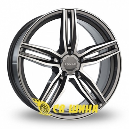 Romac Venom 8,5x20 5x120 ET38 DIA72,6 (gloss black polished face)