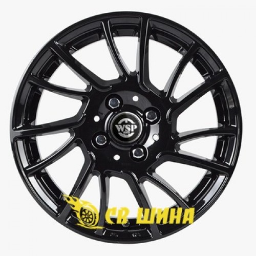 WSP Italy Citroen (WD009) Moon W 6x15 4x108 ET23 DIA65,1 (gloss black polished)