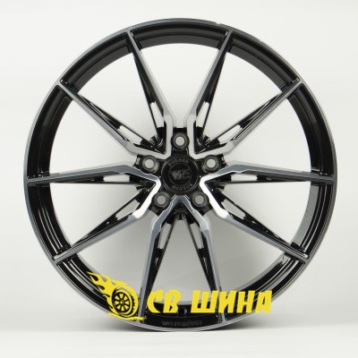 Диски WS Forged WS1418 9x19 5x112 ET28 DIA66,6 (gloss black dark machined face)