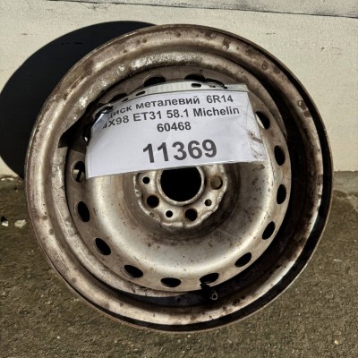 Диски Steel Noname 6x14 5x98 ET31 DIA58,1 Б/У