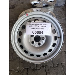 Steel Noname 6,5x17 5x112 ET50 DIA66,6 (silver) Б/У
